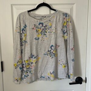 LOFT floral sweatshirt